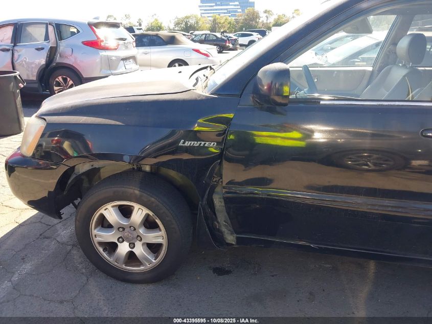 2002 Toyota Highlander Limited V6 VIN: JTEGF21A420041195 Lot: 43395595