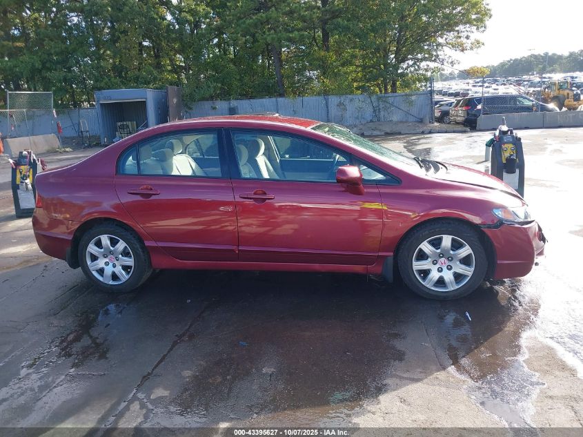 2009 Honda Civic Lx VIN: 2HGFA16589H547706 Lot: 43395627