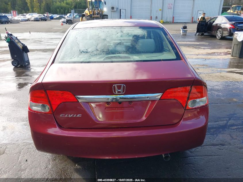 2009 Honda Civic Lx VIN: 2HGFA16589H547706 Lot: 43395627