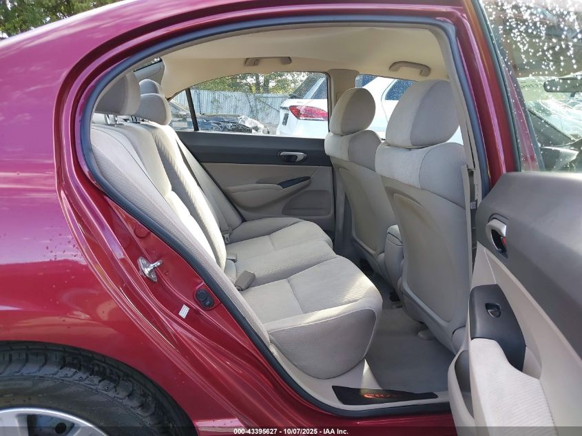 2009 Honda Civic Lx VIN: 2HGFA16589H547706 Lot: 43395627