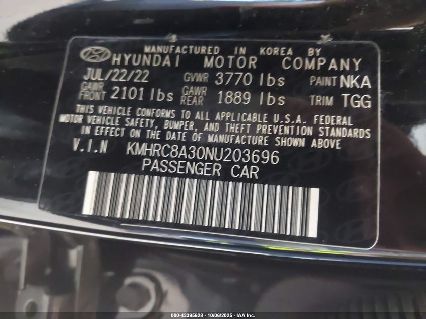 2022 HYUNDAI VENUE SEL KMHRC8A30NU203696