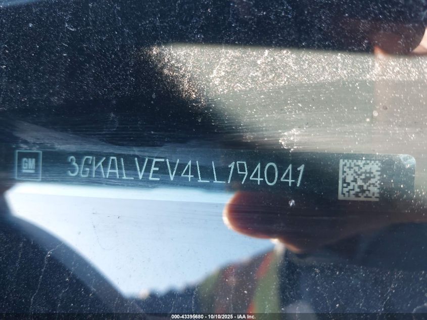 2020 GMC Terrain Awd Slt VIN: 3GKALVEV4LL194041 Lot: 43395680