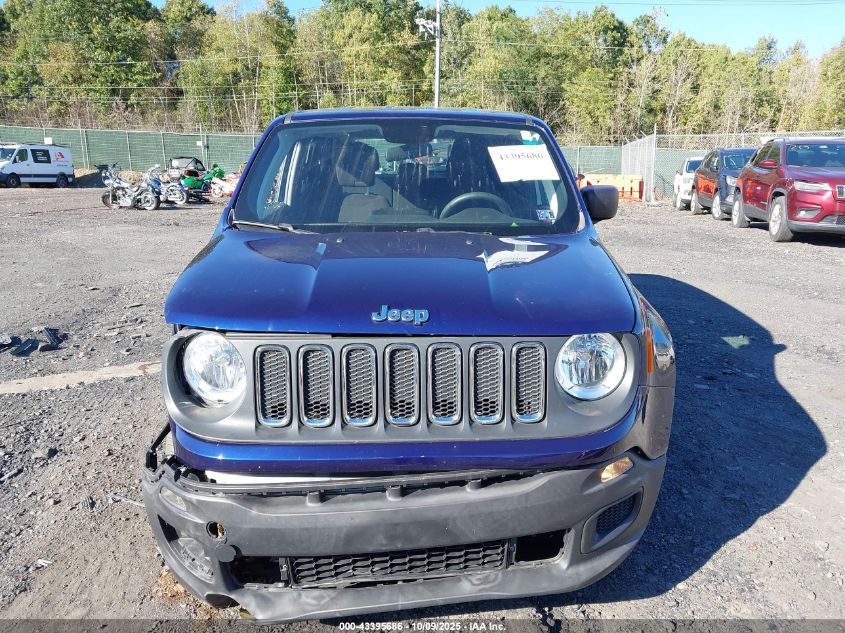 2018 Jeep Renegade Sport 4X4 VIN: ZACCJBAB1JPJ45286 Lot: 43395686