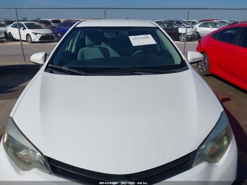 2015 Toyota Corolla L VIN: 2T1BURHE9FC435275 Lot: 43395689