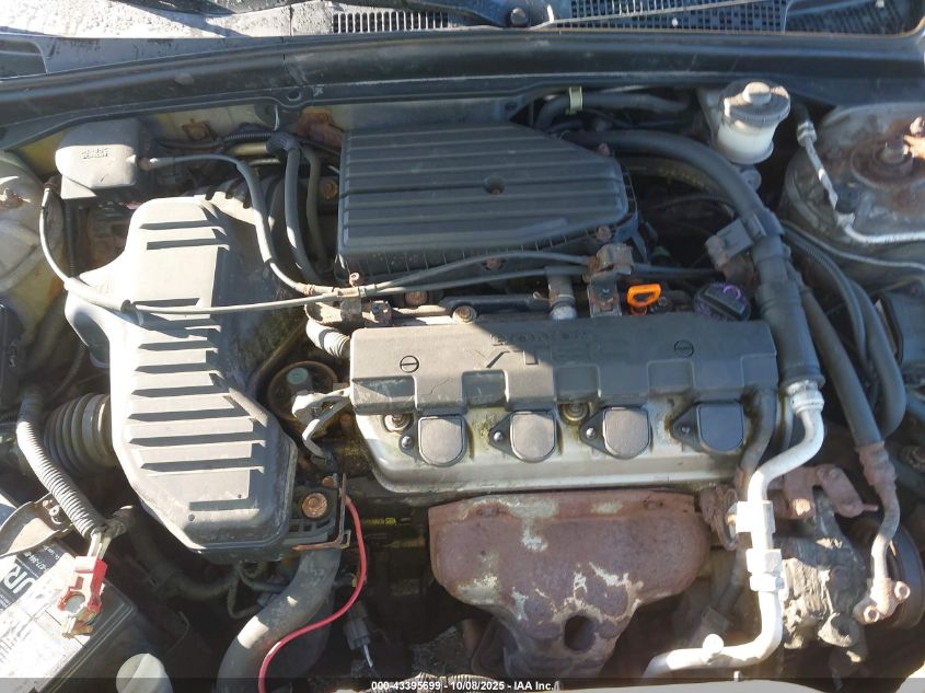 2001 Honda Civic Ex VIN: 2HGES26721H618421 Lot: 43395699