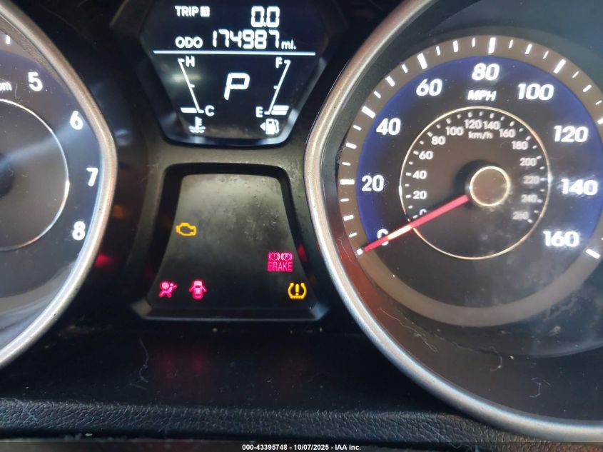 2013 Hyundai Elantra Limited VIN: 5NPDH4AE9DH218037 Lot: 43395748