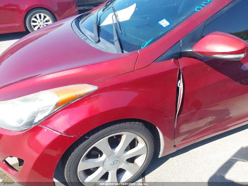 2013 Hyundai Elantra Limited VIN: 5NPDH4AE9DH218037 Lot: 43395748