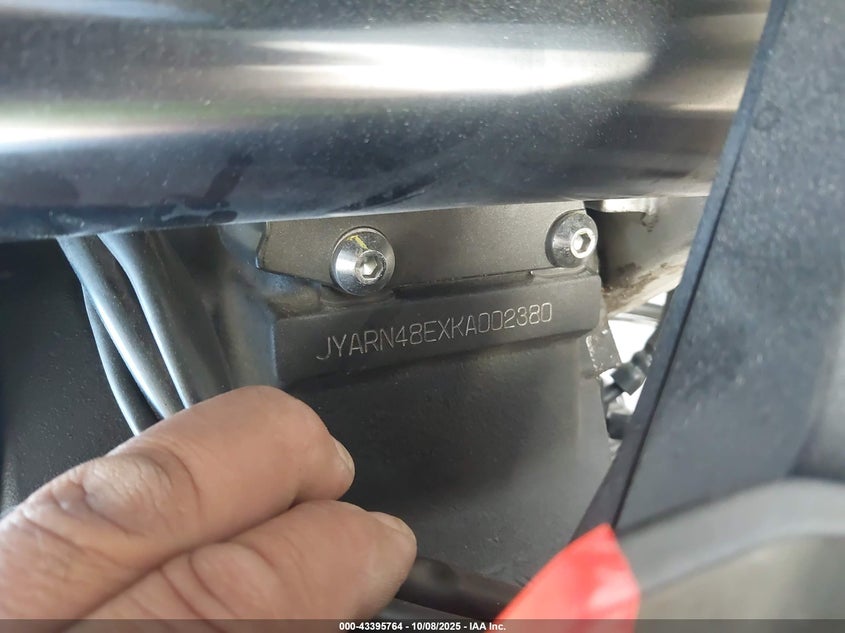 2019 Yamaha Mtn1000 VIN: JYARN48EXKA002380 Lot: 43395764