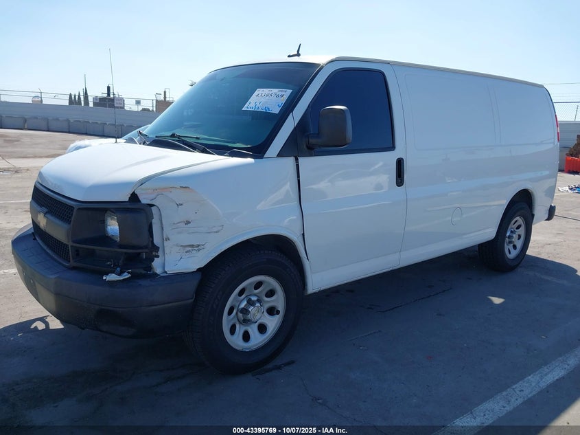 Vin: 1gcsgafx9e1174892, lot: 43890534, chevrolet express 1500 work van 20142