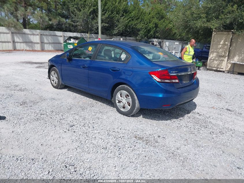 2014 Honda Civic Lx VIN: 19XFB2F52EE014127 Lot: 43395809