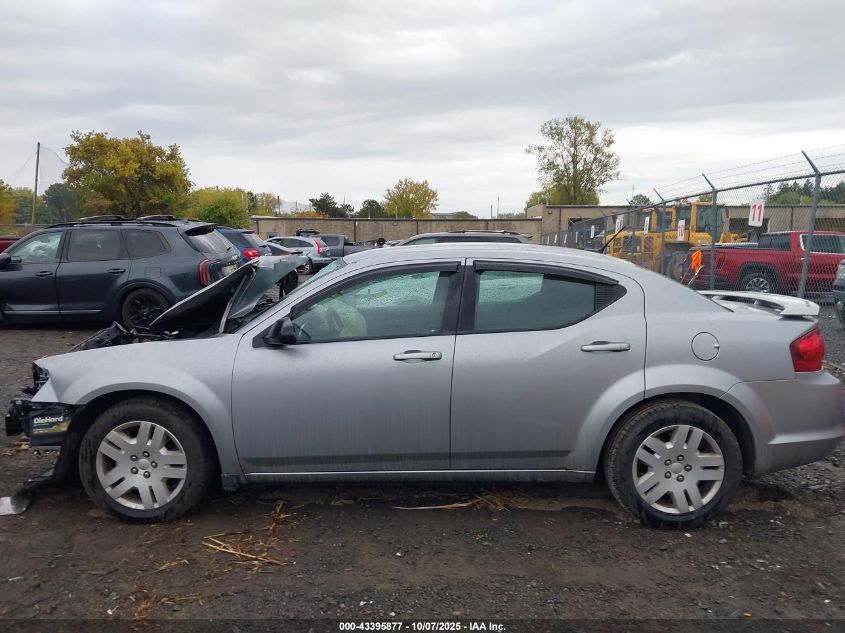 2013 Dodge Avenger Se VIN: 1C3CDZAB5DN771735 Lot: 43395877