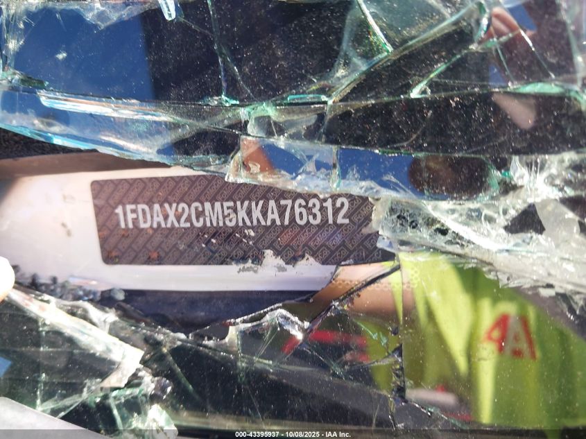 2019 Ford Transit-350 Xlt VIN: 1FDAX2CM5KKA76312 Lot: 43395937