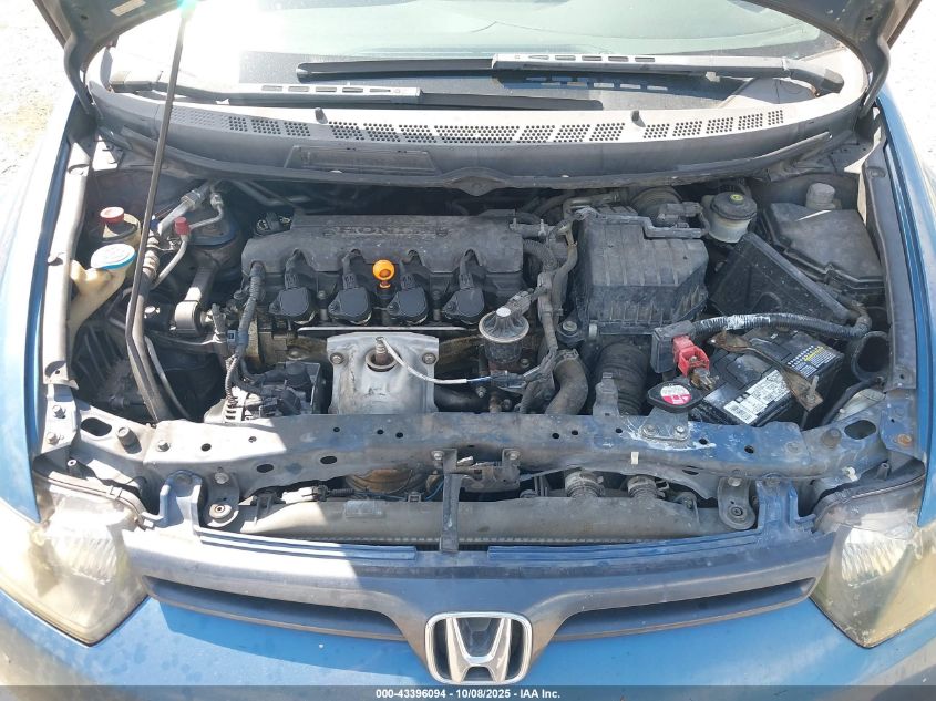 2008 Honda Civic Lx VIN: 2HGFG11618H500790 Lot: 43396094