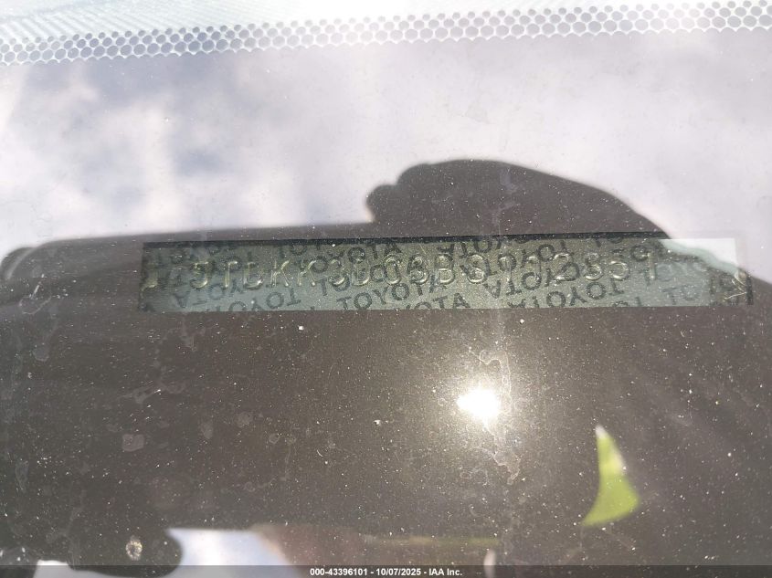 2011 Toyota Sienna Le V6 VIN: 5TDKK3DC3BS112851 Lot: 43396101