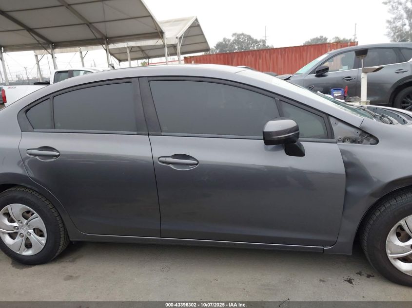 2014 Honda Civic Lx VIN: 2HGFB2F54EH507684 Lot: 43396302