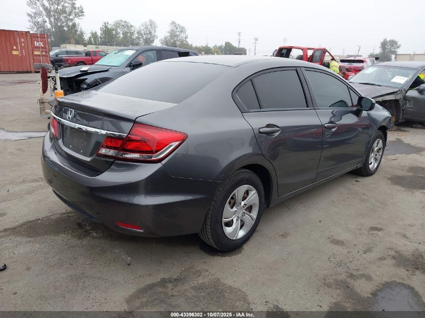 2014 Honda Civic Lx VIN: 2HGFB2F54EH507684 Lot: 43396302