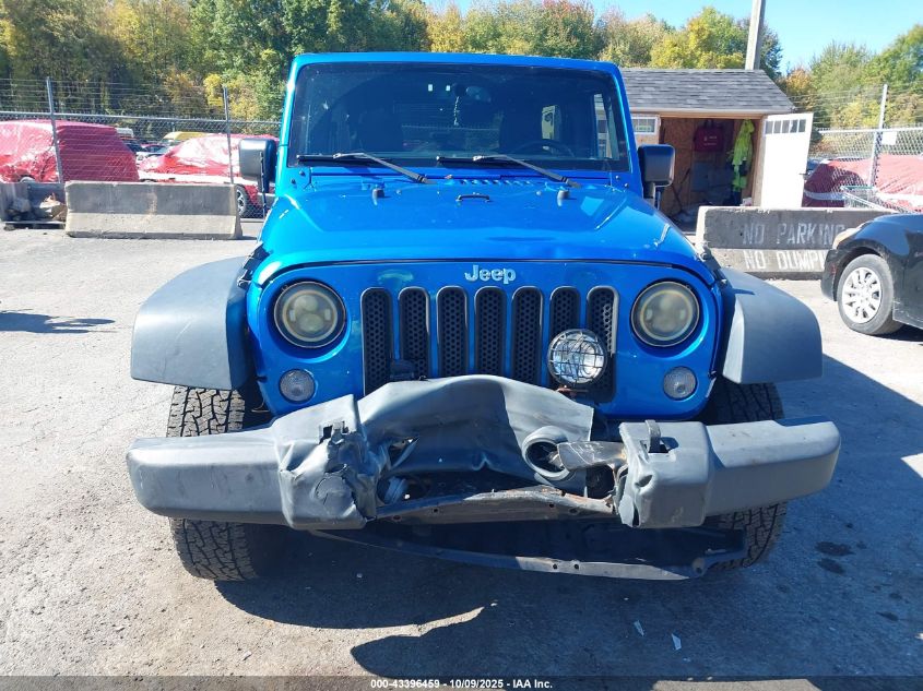 2015 Jeep Wrangler Unlimited Sport VIN: 1C4BJWDG6FL557227 Lot: 43396459