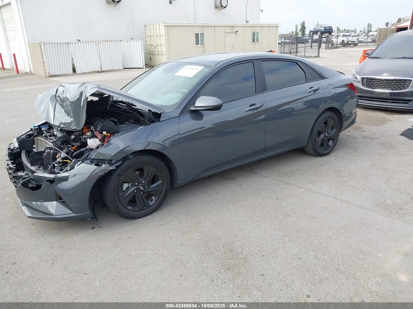 VIN KMHLM4AJ6PU080337 2023 HYUNDAI ELANTRA HYBRID BLUE