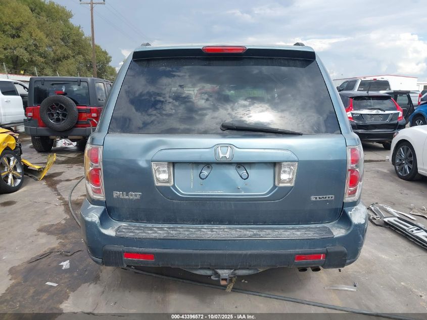2007 Honda Pilot Ex-L VIN: 2HKYF18587H538434 Lot: 43396572