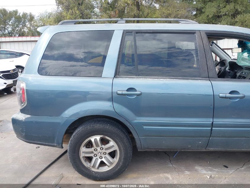 2007 Honda Pilot Ex-L VIN: 2HKYF18587H538434 Lot: 43396572