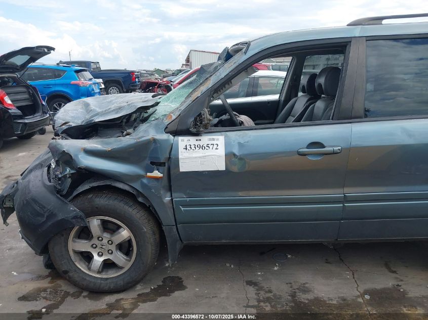 2007 Honda Pilot Ex-L VIN: 2HKYF18587H538434 Lot: 43396572