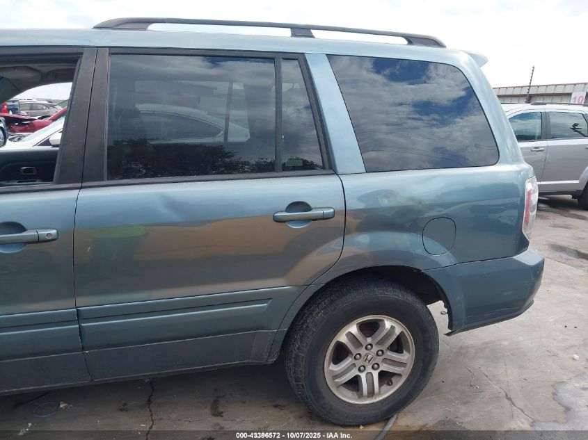 2007 Honda Pilot Ex-L VIN: 2HKYF18587H538434 Lot: 43396572