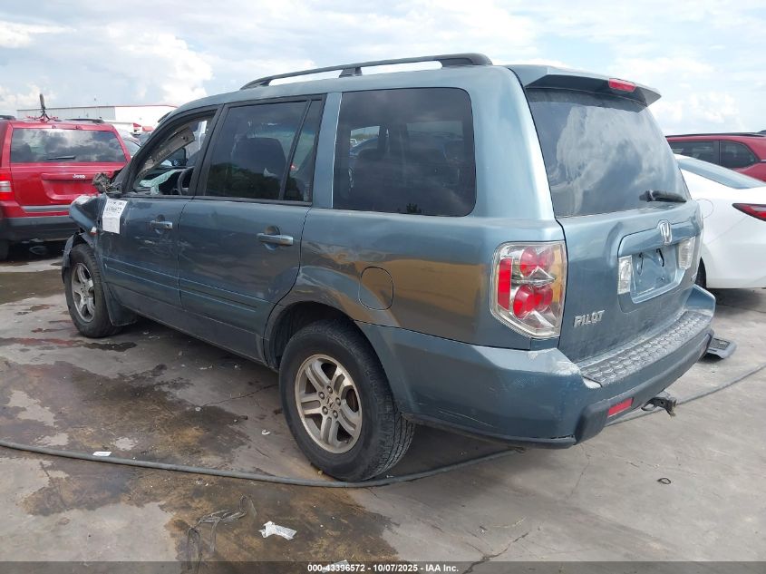 2007 Honda Pilot Ex-L VIN: 2HKYF18587H538434 Lot: 43396572