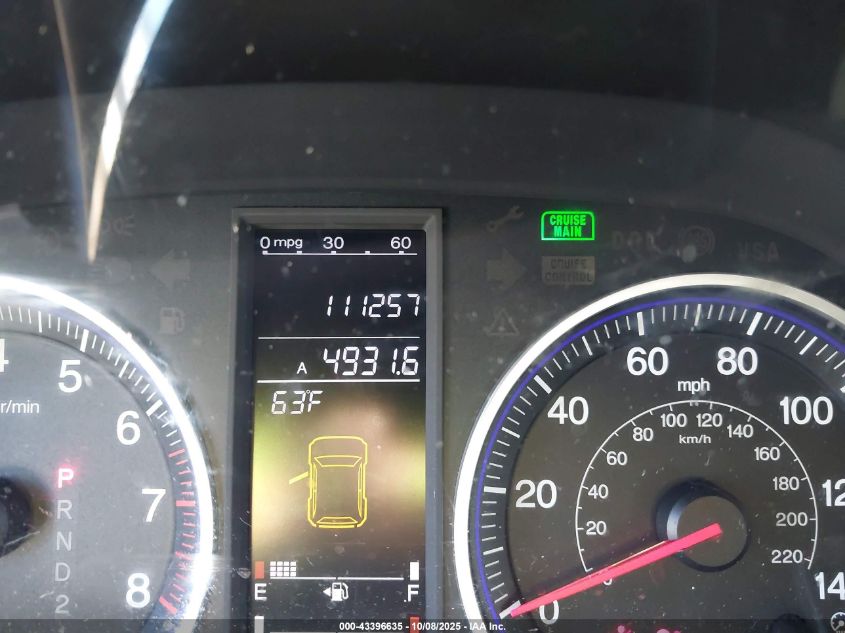 2009 Honda Cr-V Ex VIN: 3CZRE48589G700397 Lot: 43396635