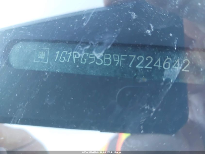 2015 Chevrolet Cruze Ltz VIN: 1G1PG5SB9F7224642 Lot: 43396684