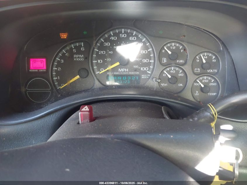 2000 Chevrolet Silverado 1500 VIN: 1GCEK14W1YE324271 Lot: 43396811