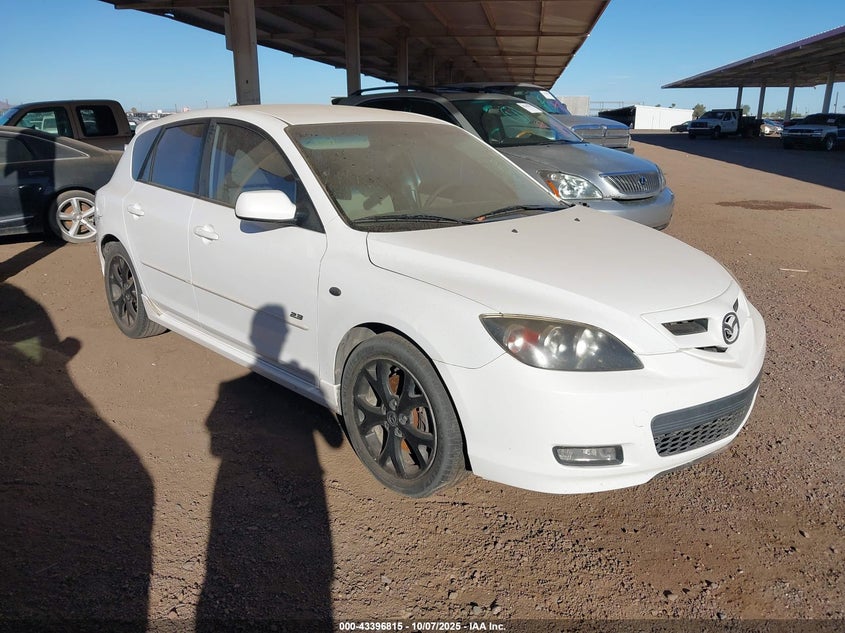 2009 Mazda Mazda3 S Sport white hatchback gasoline JM1BK343791188130 photo #1