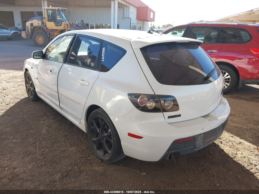 2009 Mazda Mazda3 S Sport white hatchback gasoline JM1BK343791188130 photo #4