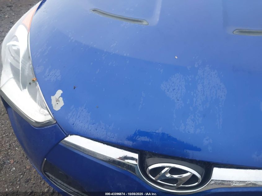 2012 Hyundai Veloster Base W/Black VIN: KMHTC6AD8CU049996 Lot: 43396874