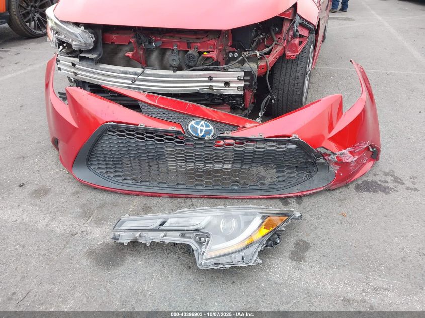 2020 Toyota Corolla Hybrid Le VIN: JTDEBRBE7LJ010021 Lot: 43396903