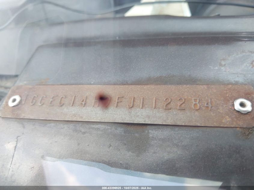 1985 Chevrolet C10 VIN: 1GCEC14H9FJ112284 Lot: 43396925