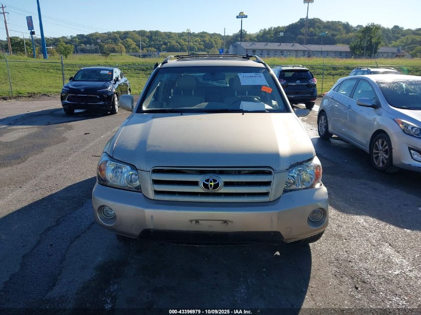 2007 Toyota Highlander Limited V6 VIN: JTEEP21A070228381 Lot: 43396979