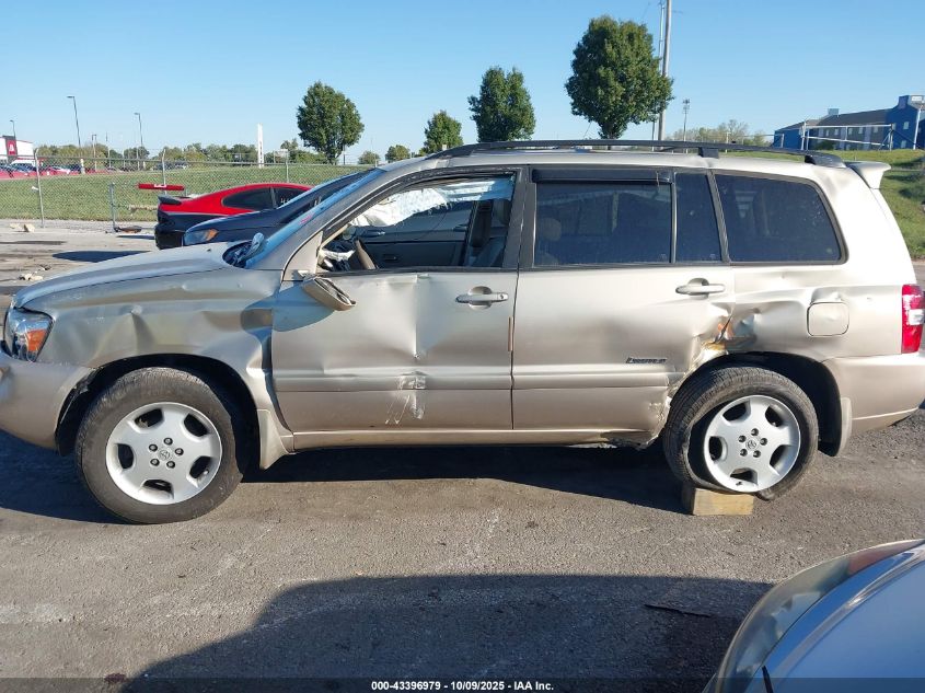2007 Toyota Highlander Limited V6 VIN: JTEEP21A070228381 Lot: 43396979