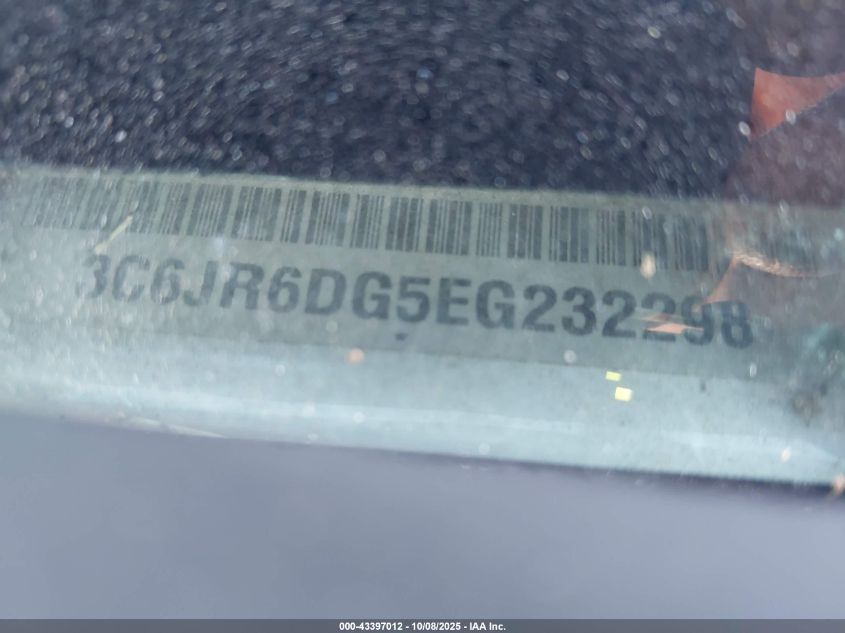 2014 Ram 1500 Tradesman VIN: 3C6JR6DG5EG232298 Lot: 43397012