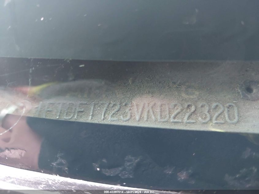 1997 Ford F-150 Standard/Xl/Xlt VIN: 1FTDF1723VKD22320 Lot: 43397014