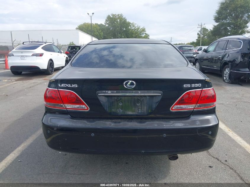 2005 Lexus Es 330 VIN: JTHBA30G355111512 Lot: 43397071