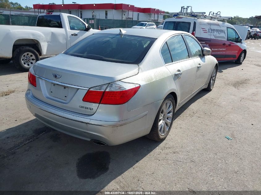 2010 Hyundai Genesis 3.8 VIN: KMHGC4DE4AU100045 Lot: 43397134