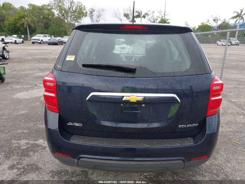 2016 Chevrolet Equinox Ls VIN: 2GNALBEK3G1161269 Lot: 43397152