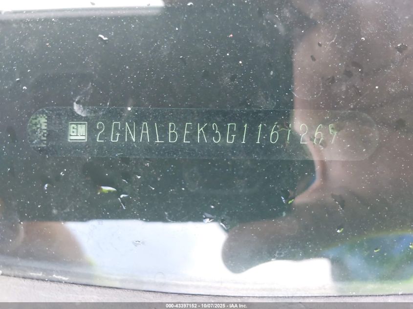 2016 Chevrolet Equinox Ls VIN: 2GNALBEK3G1161269 Lot: 43397152