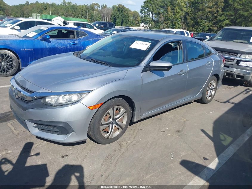 2017 Honda Civic Lx VIN: 19XFC2F55HE049391 Lot: 43397398