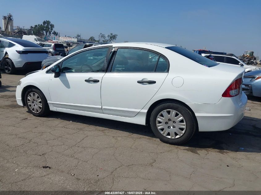 2010 Honda Civic Vp VIN: 19XFA1F35AE062503 Lot: 43397427