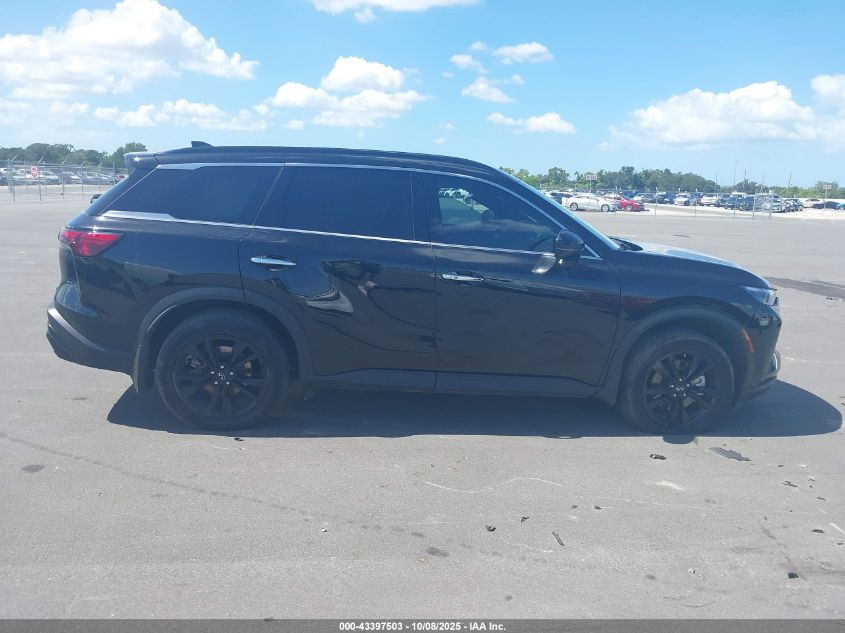 2025 Infiniti Qx60 Luxe VIN: 5N1AL1FR8SC345359 Lot: 43397503