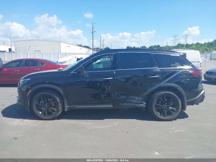 2025 Infiniti Qx60 Luxe VIN: 5N1AL1FR8SC345359 Lot: 43397503