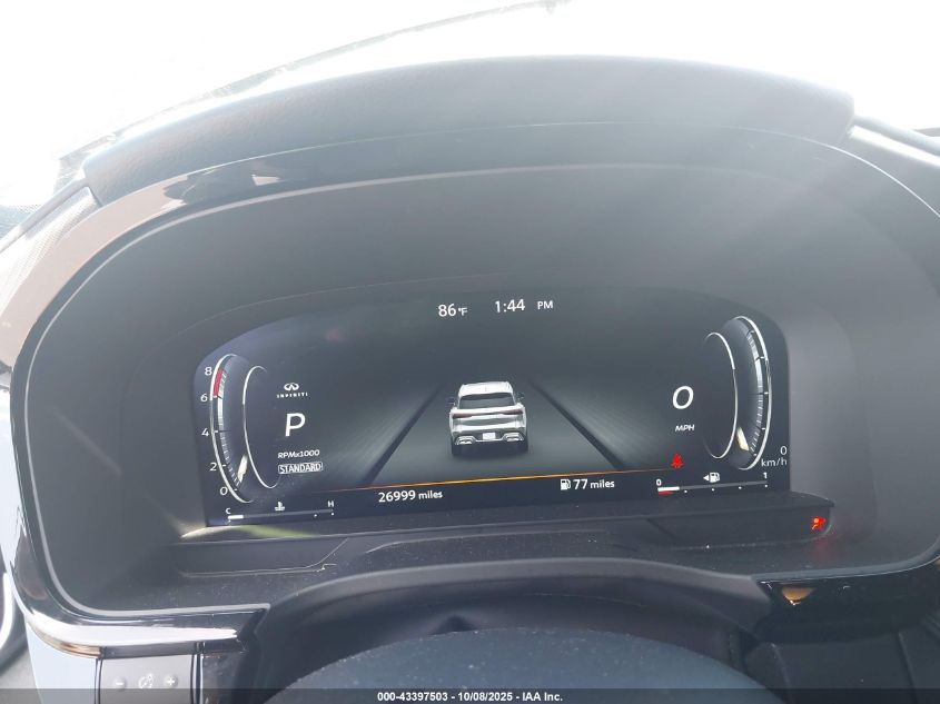 2025 Infiniti Qx60 Luxe VIN: 5N1AL1FR8SC345359 Lot: 43397503