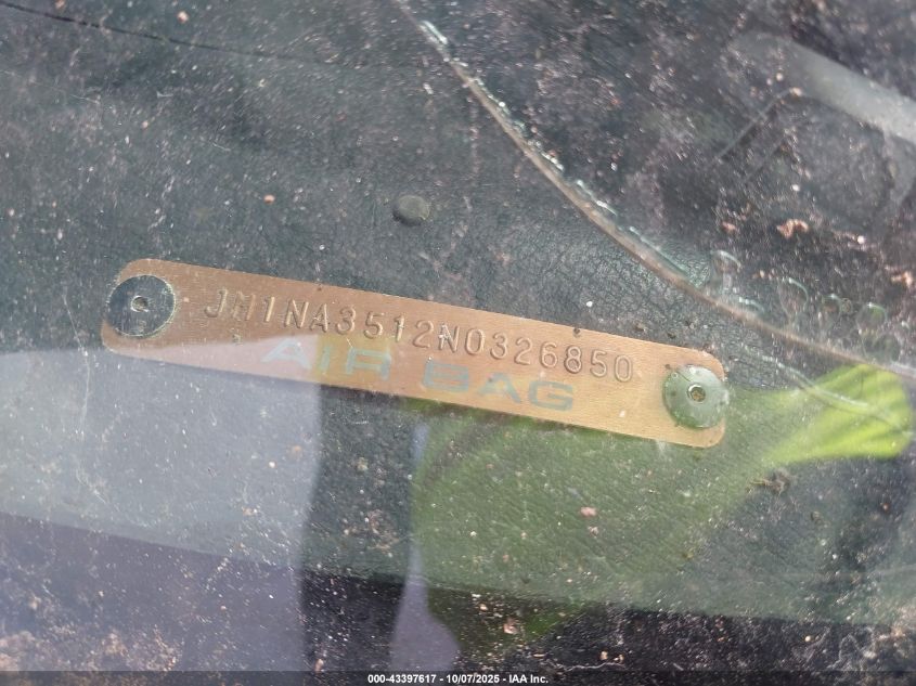 1992 Mazda Mx-5 Miata VIN: JM1NA3512N0326850 Lot: 43397617