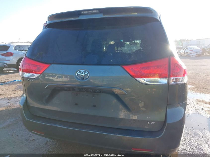 2014 Toyota Sienna Le V6 8 Passenger VIN: 5TDKK3DC9ES419235 Lot: 43397674